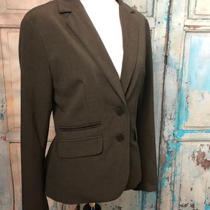 New York & Company Brown Blazer Size 8 Two Button
